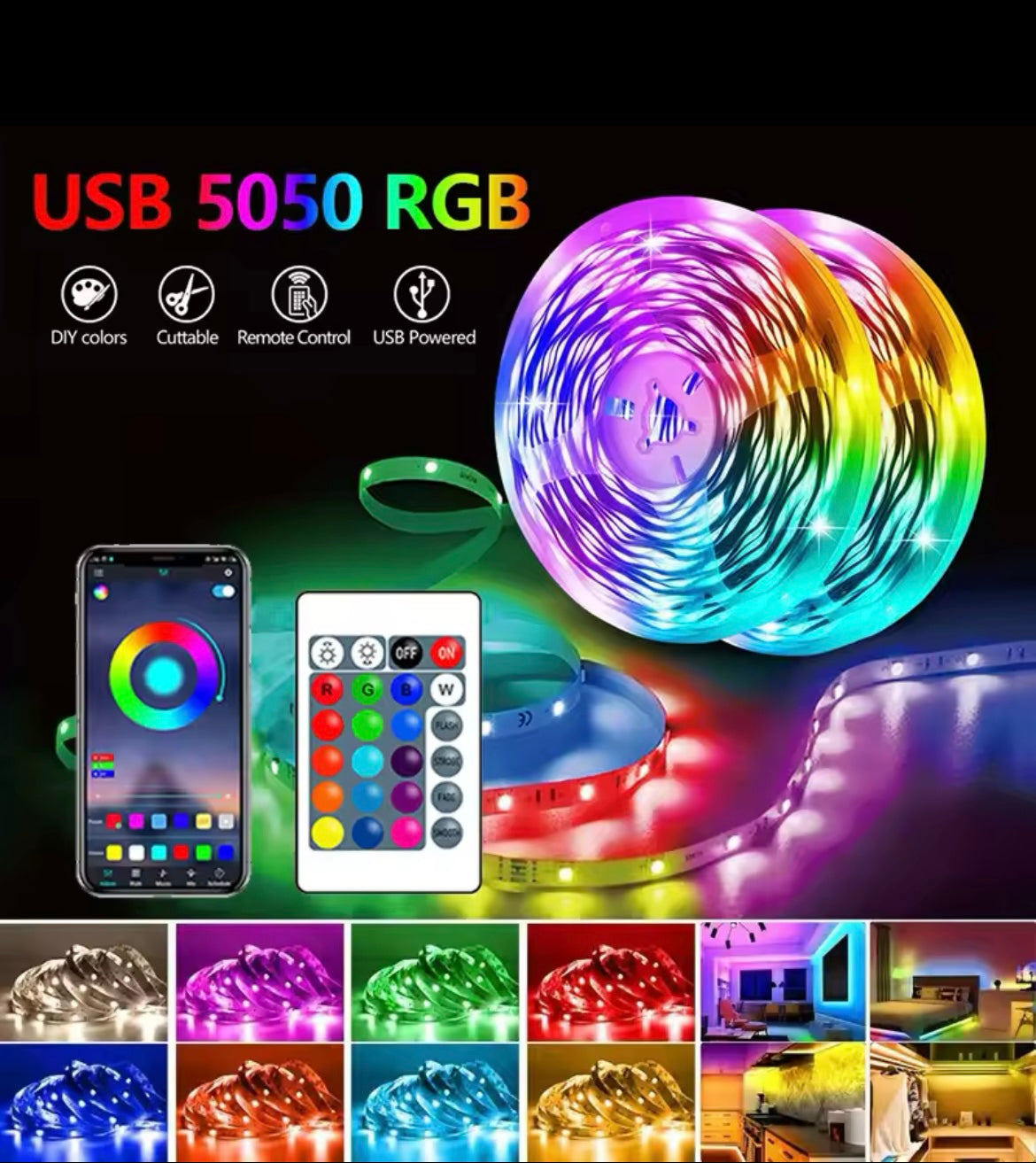 Luces LED con control WIFI