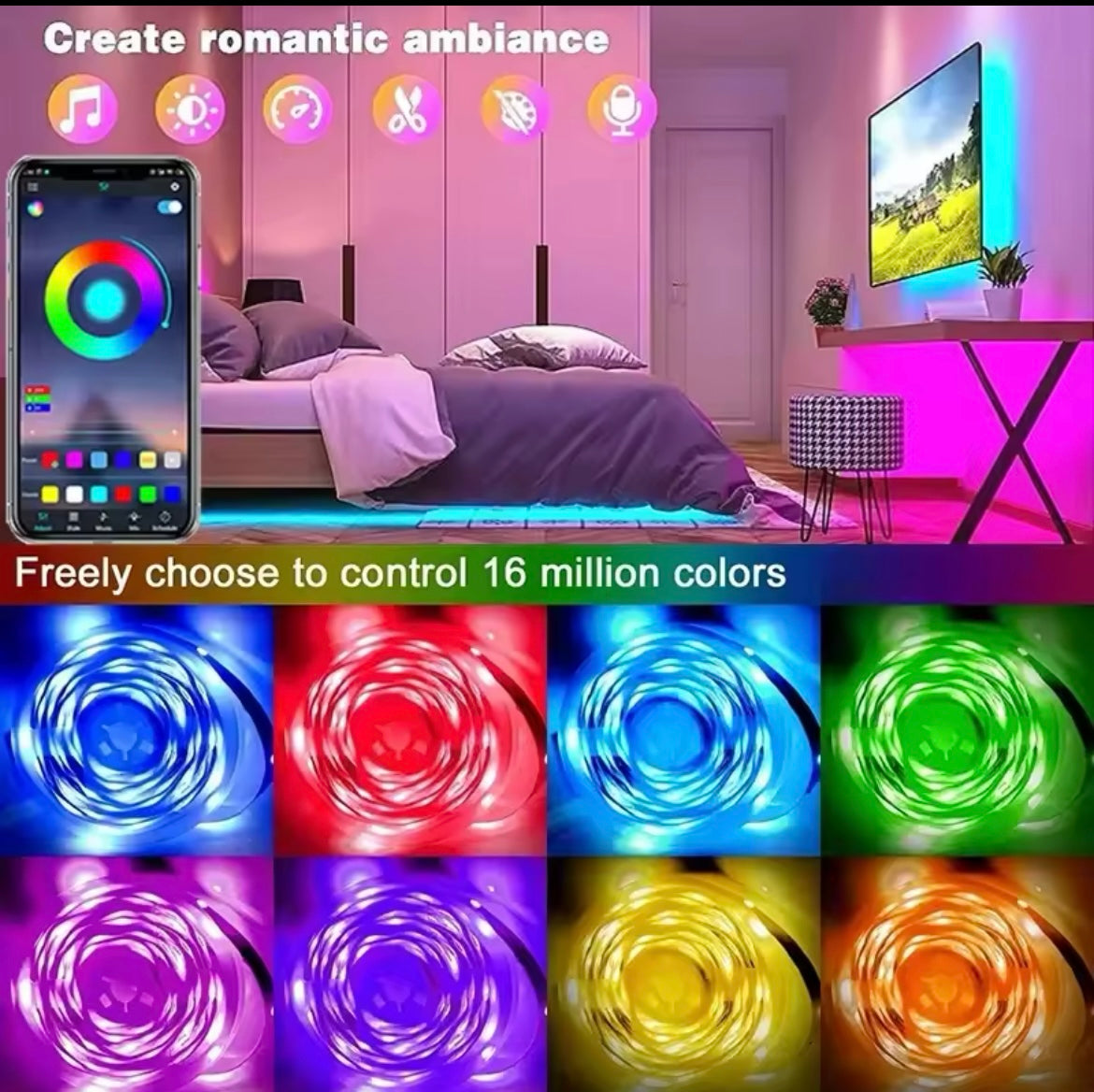 Luces LED con control WIFI