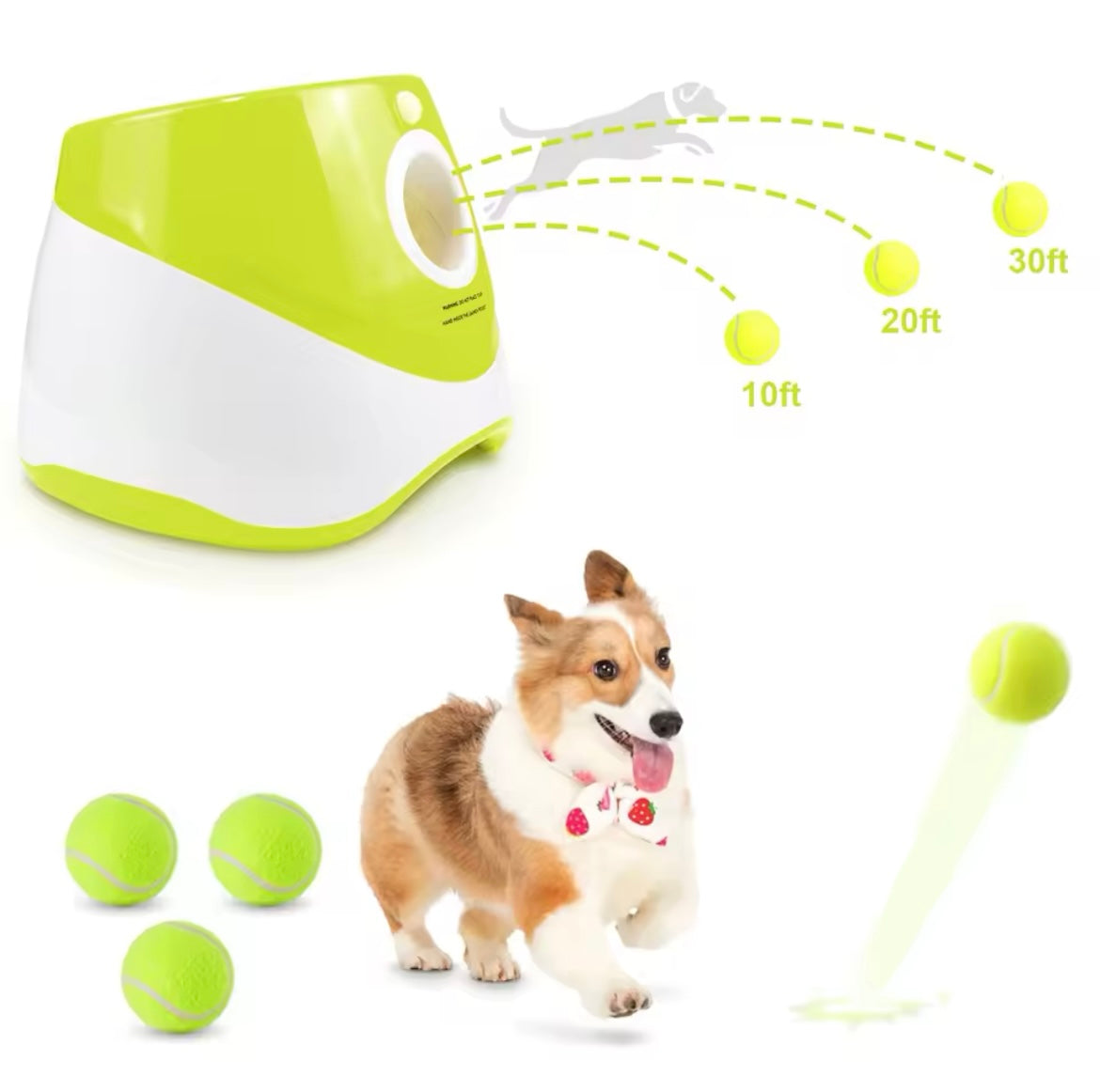 Lanzador de pelotas Automático ( Incluye 3 Pelotas)