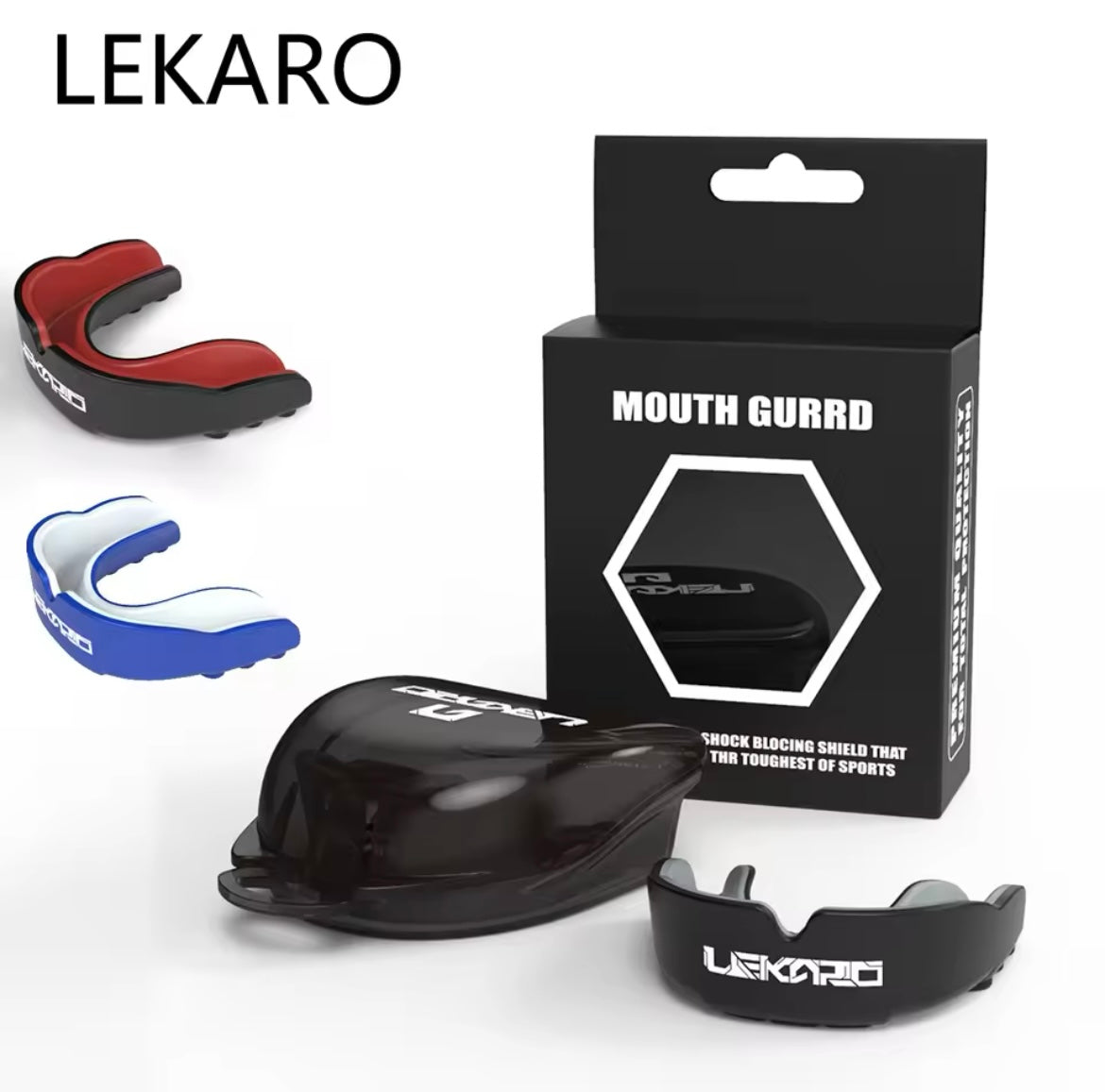 Lekaro Adult Sports Tooth Protection Eva Mouth Guard Sports Kids Mouthguard